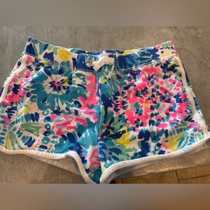 Lilly Pulitzer Girls Stretch Tie soft shorts 8-10 L